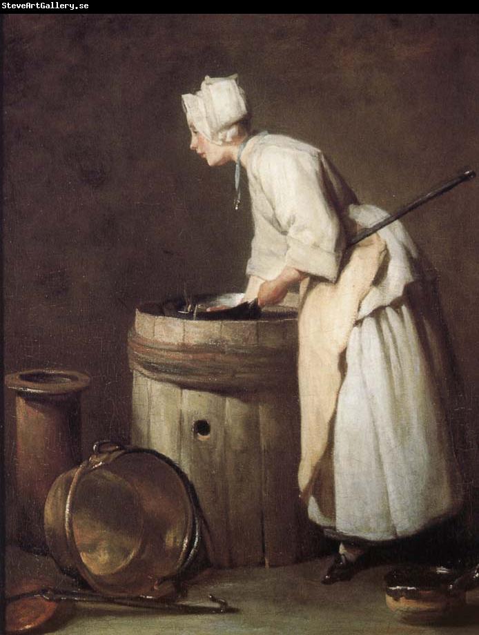 Jean Baptiste Simeon Chardin Cleaning maid